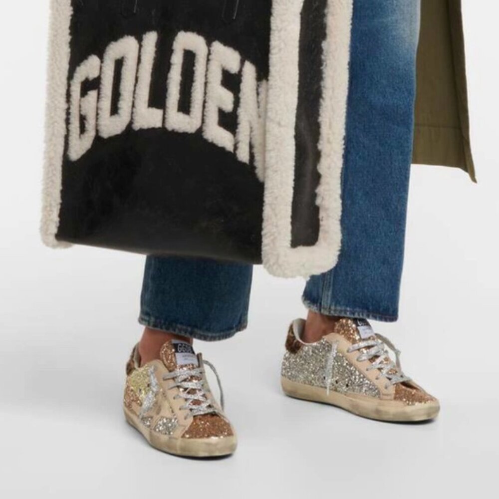 Golden Goose Superstar Glitter Animal Leopard Print Sneakers  Size: 10 / 40 - Picture 13 of 13